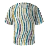 Muške košulje ljetna moda casual pričvršćen 3D digitalni tisak kratkih rukava majice za muškarce