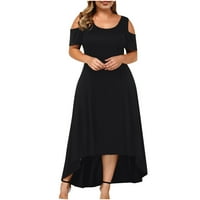 Haljine za žene Rasprodaja Plus Size seksi haljina bez naramenica s kratkim rukavima s kratkim rukavima