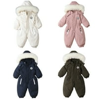 Zimska odjeća za dječake i djevojčice od 0 do 3 godine, donji kombinezon s kapuljačom za bebe, gornja odjeća za