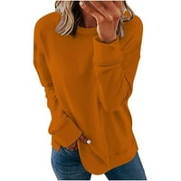 Ženska majica Susanny pulover velike veličine s okruglog izreza, slobodni stil, lagane majice za rad, monotono