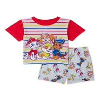 Majica za dječake i kratka pidžama od 2 komada, veličine od 2 do 5 godina
