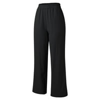 Simu ženske ležerne labave hlače udobne žene povremene čvrste boje labavi džepovi elastične hlače struka duge