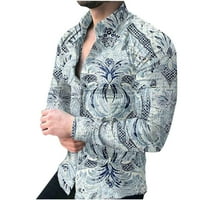 Rasprodaja novih Casual majica s dugim rukavima za muškarce Za proljeće i jesen modni kardigan s printom bluza