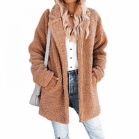 Kaput za žene, jesen / zima izolirana labava jakna srednje duljine;
