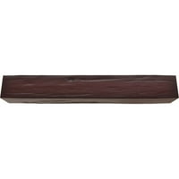 Ekena Millwork 8 W 8 h 8'l 3-strana Riverwood Endurathane Fau Wood Strop Grep, Premium trešnja