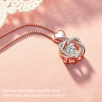Kreativna ogrlica s ljubavnim srcem za romantični datum, godišnjicu braka, rođendan, poklon za Valentinovo