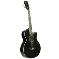 Glavne ulične gitare MAS38bk Cutway Akustična gitara s visokim sjajem crne završne obrade