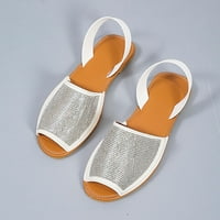 Ženske ravne sandale-Ležerne ljetne sandale s otvorenim prstima bijele