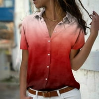 Majice za žene s kratkim rukavima s kratkim rukavima, ženska modna majica s kratkim rukavima, gornja bluza
