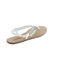 Lulu Belle Womens Casual Platform sandala u bijeloj boji
