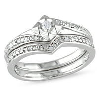 Ženski zaručnički prstenovi od dijamanata Od dijamanta od srebra u srebrnoj boji