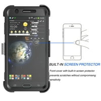 Tekcoo Galaxy J Sky Pro Case, J V J7V J Perx Halo Prime Holster Clip, [TSHELL] [Ugrađeni zaslon] Locking Sigurni