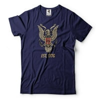Muška orao Est majica American Eagle Tee USA Patriotic Tee Us Freedom Shirt Dan Nezavisnosti Dan majice