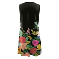 Ženska haljina s cvjetnim printom u donjem rublju, ljetna, bez leđa, modna, ležerna, svestrana, Maksi, minijaturne
