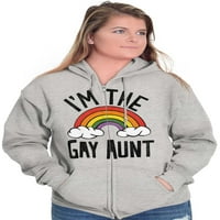 Slatka duga ponosna LGBTK homoseksualna majica s kapuljačom za žene od 5 do 5