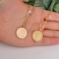 Pozlaćeni novčić zodijaka Ovna prekriven 18-karatnim zlatom