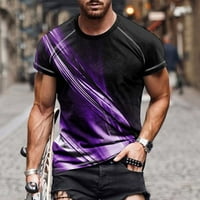 Muške sportske majice u sportskom stilu, Ležerne ljetne fitness kratke hlače s digitalnim tiskom od 3 inča, majice