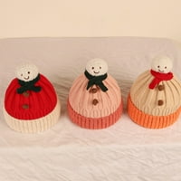 Dječji zimski Božićni šešir za dječaka i djevojčicu pletenje tople zaštite Slatka Plišana kugla baršunasti crtani