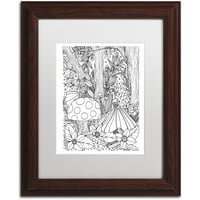 Zaštitni znak likovna umjetnost Vile i šumska stvorenja 5 Canvas Art by Kcdoodleart White Matte, drveni okvir
