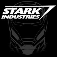 Muška Marvel Stark Industries Iron Man Graphic Tee Black Big Visok
