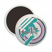Sport Snowboarding sportaši ilustracija okrugli magnet za hladnjak CERACS.