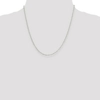 Sterling srebrna ovalna veza kabelska ogrlica Privjesak šarm fini nakit idealni pokloni za žene poklon set iz