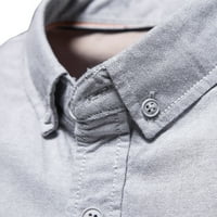 Košulje za muškarce pamučna košulja ležerna modna obična košulja kratkih rukava s reverom