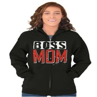 Šef Mama smiješno Majčin dan Mama hoodie s patentnim zatvaračem Hoodie Ženska Teen
