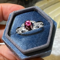 Zlatni dijamantni zaručnički prstenovi za žene, Geometrijski dijamantni prsten, elegantni prsten od rhinestona,