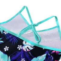 Kupaći kostimi za tinejdžerske djevojke rušeni ljetni cvjetni kupaći kostima zeleni 4Y-5y