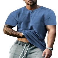 Muški ljetni vrhovi, majica s okruglim vratom, majica kratkih rukava, majica kratkih rukava, ležerna Osnovna Majica,