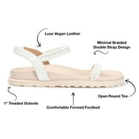Kolekcija donjeg dijela ženske ravne sandale s više naramenica