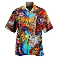 Muškarci modna bluza Top Tropic Style Print Hawaii Ljetna košulja muška proljetna moda casual zabava plaža labavi