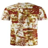 Muške havajske henlee majice s izrezom u obliku slova B, hipi vrhovi na vezanje, tiskana ljetna majica Na plaži