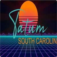 Tatum South Carolina Frider Magnet Retro Neon Design