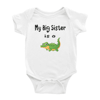 Moja starija sestra je aligator, slatka dječja odjeća, Bodi za dječake i djevojčice
