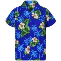 Ženska havajska funk košulja bluze s cvjetnim printom Modni pametni Casual Top na kopčanje