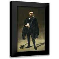 Manet, Eduard Black uokvirena suvremena muzejska umjetnička gravura pod nazivom tragični glumac