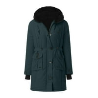 Ženski zimski kaput Plus veličine za svaki dan, ovratnik s reverom, jakna s dugim rukavima, Vintage izolirani