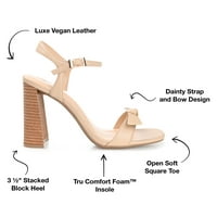 Ženske sandale od stiropora s otvorenim četvrtastim nožnim prstom s potpeticama iz kolekcije u obliku slova u