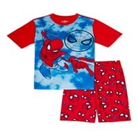 Majica kratkih rukava i kratke hlače za dječake Spider-Man pidžama Set od 2 komada veličine 4-12