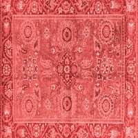 Tvrtka alt strojno pere pravokutne tradicionalne prostirke u orijentalnom stilu u crvenoj boji, 7 '10'