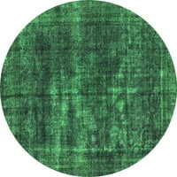 Ahgly Company zatvoreni okrugli orijentalni zeleni industrijski prostirke, 8 'krug