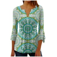 Ženske majice s dugim rukavima, jednobojna tunika u boji, ljetni vrhovi, elegantne Ležerne bluze s kratkim rukavima