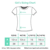 Pamučna Omladinska Siva Majica s grafičkim uzorkom za djevojčice