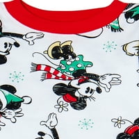Pamučni pidžama Set za dječake i djevojčice za Božić Mikki Mouse 2 komada veličine 12m-5t