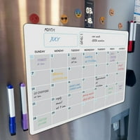 TAQQPUE Dnevni planer Magnetski kalendar za hladnjak, mjesečni tjedni planer Izbrišite magnetski hladnjak kalendara