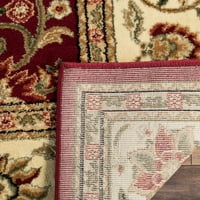 Tradicionalni cvjetni tepih od crvene Slonovače, 2'3 6'