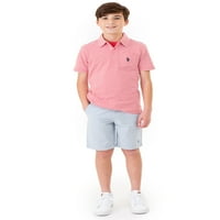 S. Polo ASN. Polo majica s džepovima na pruge za dječake, veličine 4-18