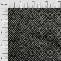 Pamučna tkanina od batista u crnoj boji, geometrijska Bandhani tkanina za šivanje, tiskana zanatska tkanina širine